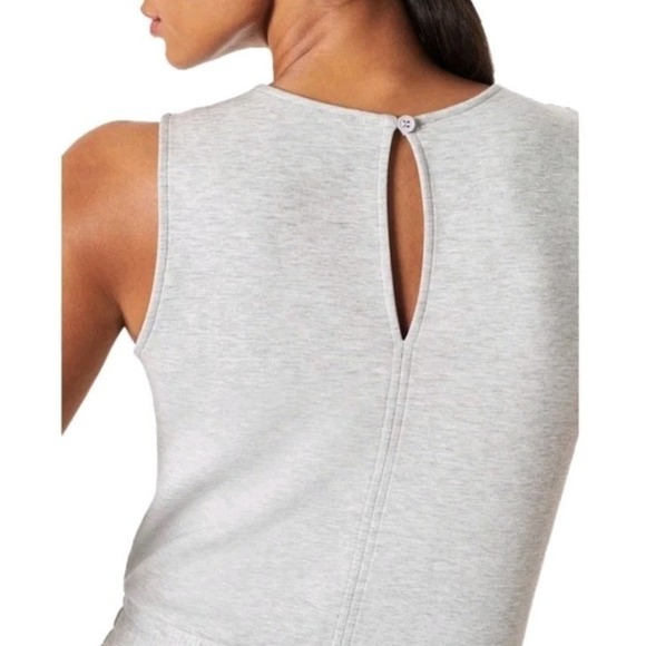 NEW Spanx AirEssentials Womens Large Tall Wide Leg Jumpsuit Romper Heather Gray - Picture 4 of 15